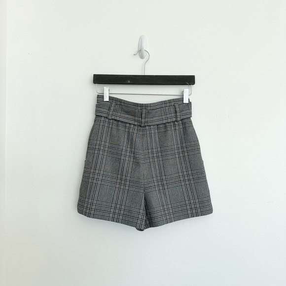 Maje plaid shorts size 34 eq to size 2 reference make size chart - Picture 3 of 9